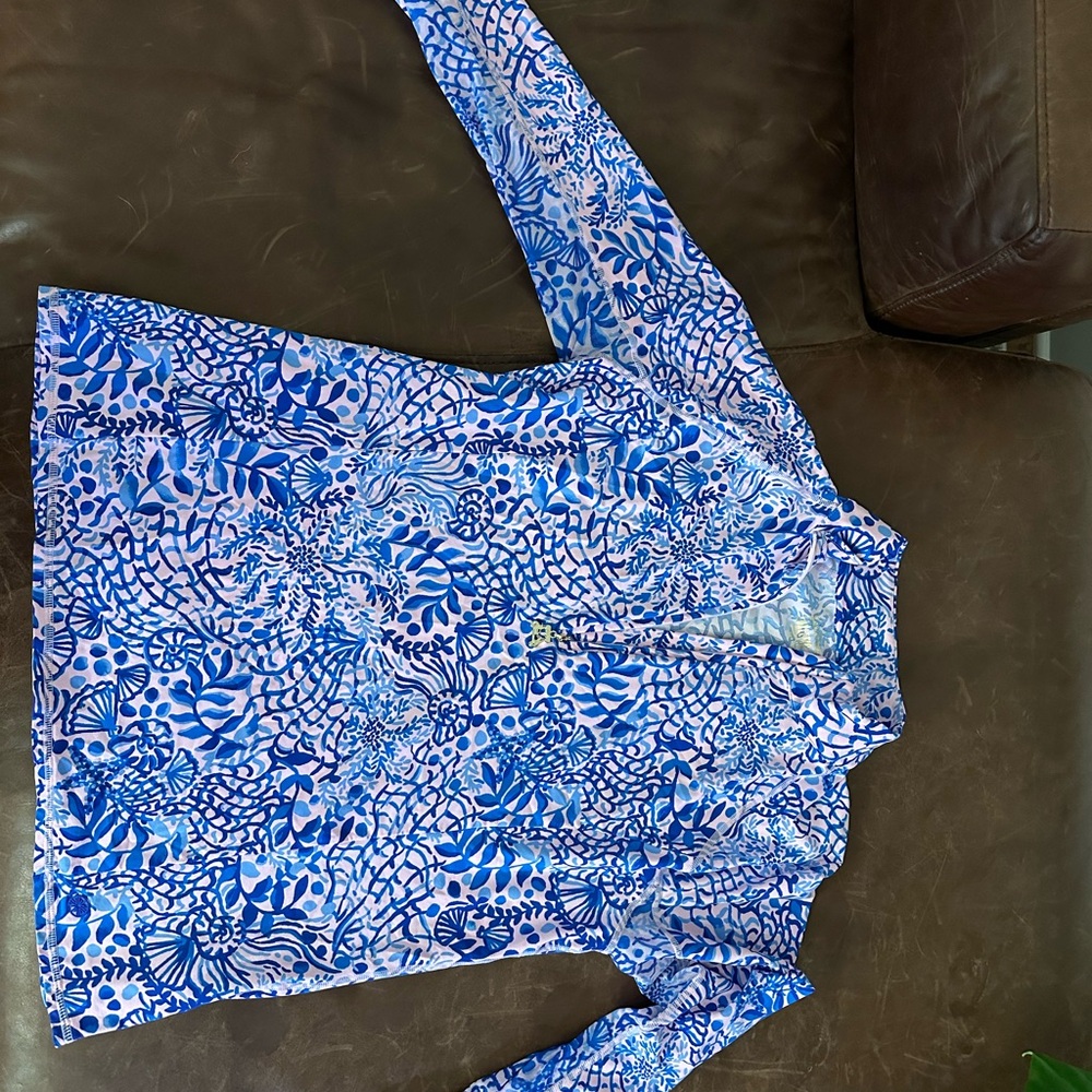 Lilly Pulitzer Blue and Pink Jacket